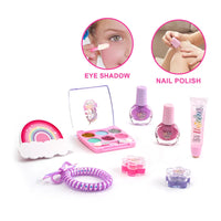 HKM-427731 Kids Portable Makeup Set with Handbag and Manicure Tools for Ages 4-6