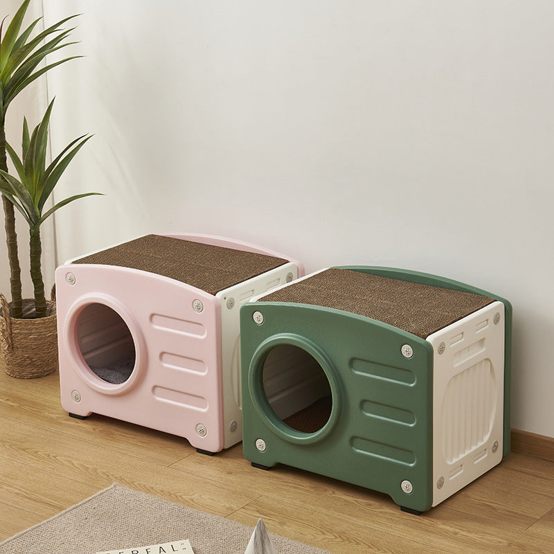 HKM-427731 Universal Indoor Cat Nest - Cozy & Durable Plastic Cat Bed in Multiple Colors