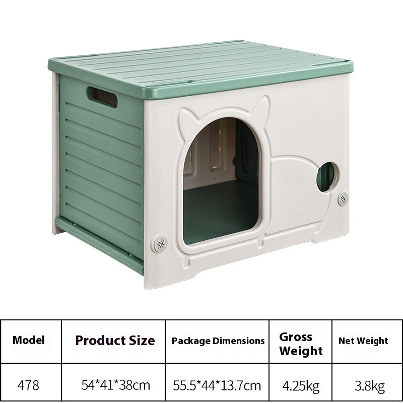 HKM-427731 Universal Indoor Cat Nest - Cozy & Durable Plastic Cat Bed in Multiple Colors