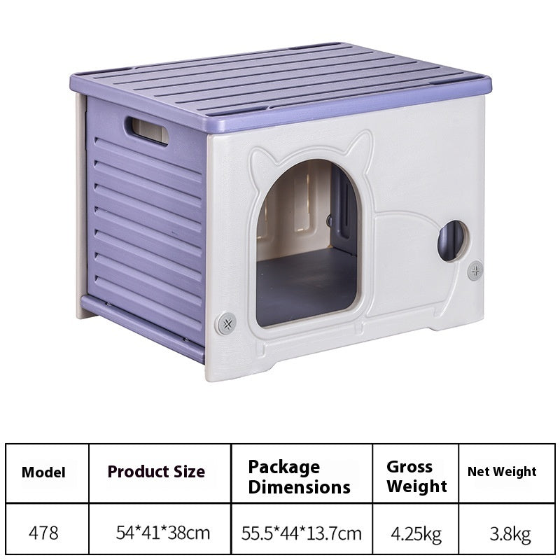 HKM-427731 Universal Indoor Cat Nest - Cozy & Durable Plastic Cat Bed in Multiple Colors