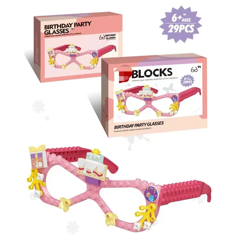 KTX-427923 DIY Building Block Jewelry Set - Creative Assembled Bricks for Girls, Decorative Dessert Flowers and Hair Bands
