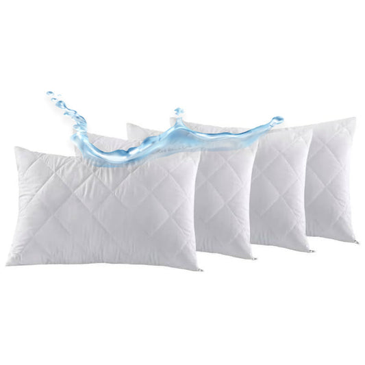 HKM-428051 Anti-Head Oil Latex Pillowcase - Modern White Polyester, 48x74CM