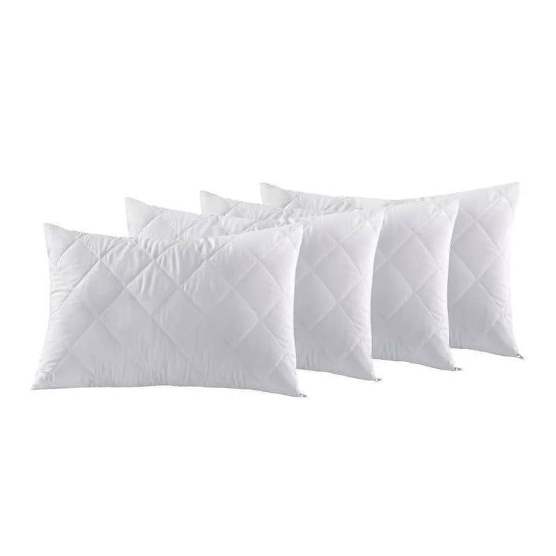 HKM-428051 Anti-Head Oil Latex Pillowcase - Modern White Polyester, 48x74CM