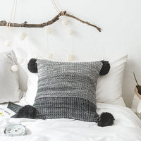 HKM-428307 Nordic Style Acrylic Pillowcase for Cushion Cover – 45x45cm in Pink and Black