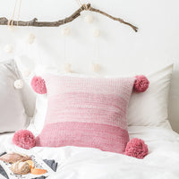 HKM-428307 Nordic Style Acrylic Pillowcase for Cushion Cover – 45x45cm in Pink and Black