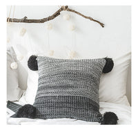 HKM-428307 Nordic Style Acrylic Pillowcase for Cushion Cover – 45x45cm in Pink and Black