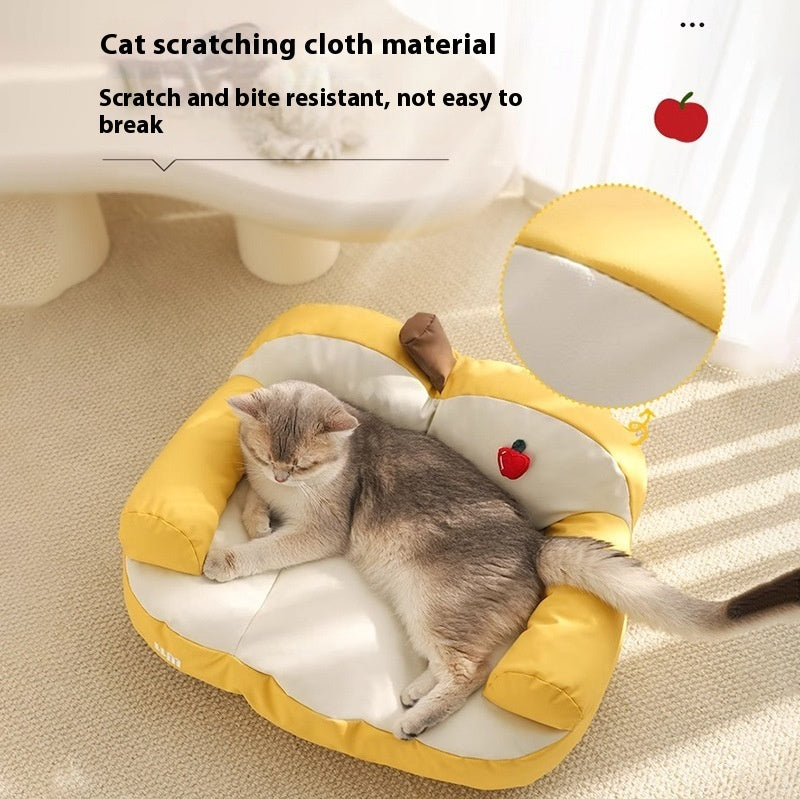 HKM-428371 Cozy Cat Nest for Small Pets - Four Seasons Universal Design in Apple Sofa Colors