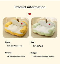 HKM-428371 Cozy Cat Nest for Small Pets - Four Seasons Universal Design in Apple Sofa Colors