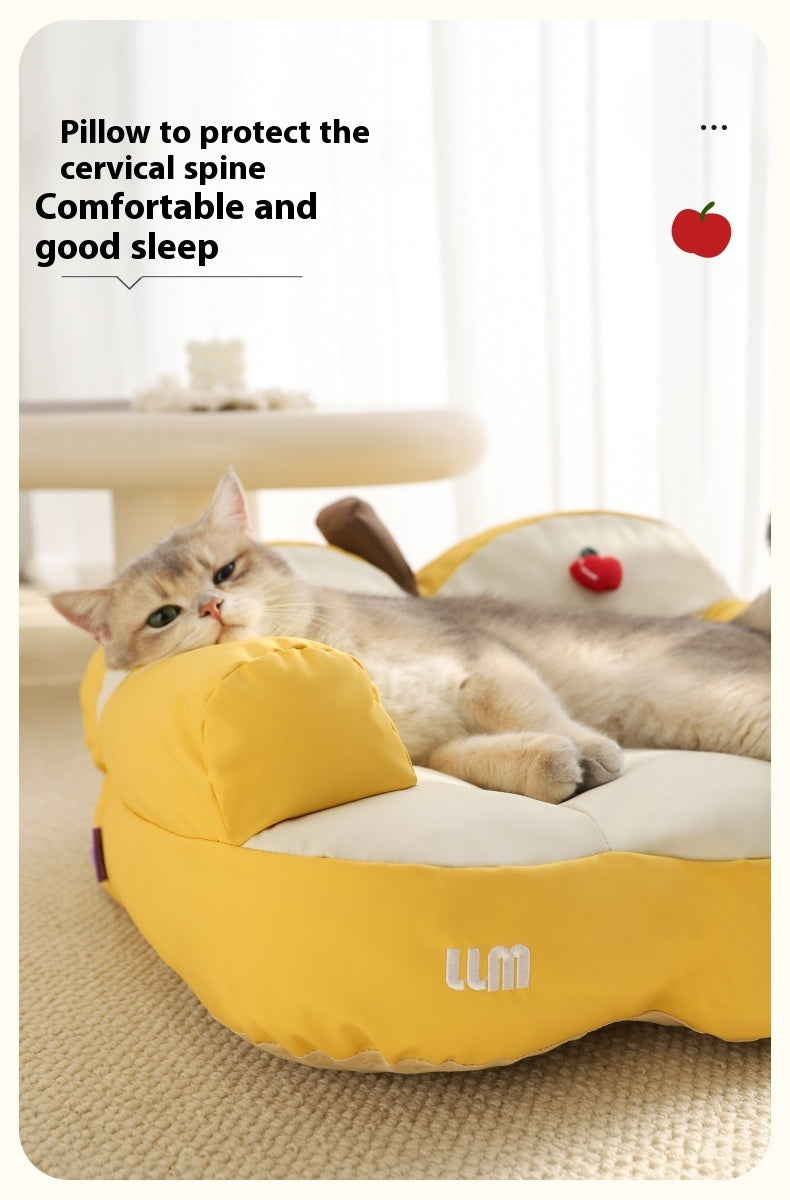 HKM-428371 Cozy Cat Nest for Small Pets - Four Seasons Universal Design in Apple Sofa Colors