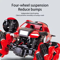 HKM-428499 Dual Control 4x4 Stunt Car, 360° Rotation, All-Terrain Remote Control Vehicle for Kids