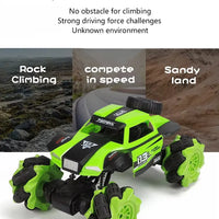 HKM-428499 Dual Control 4x4 Stunt Car, 360° Rotation, All-Terrain Remote Control Vehicle for Kids