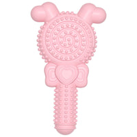 HKM-428563 Bite-Resistant TPR Dog Toy - Lollipop Shape in Gentle Blue, Cherry Blossom, Avocado Green