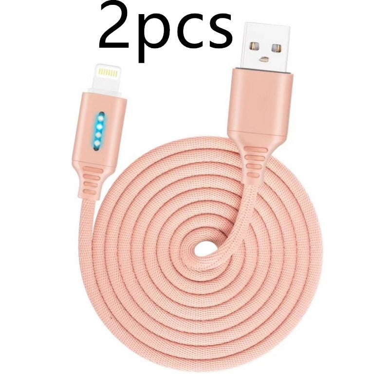 HKM-428627 Durable Fabric Weaving Fast Charging Cable with Type-C Interface - 1M Length