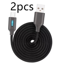 HKM-428627 Durable Fabric Weaving Fast Charging Cable with Type-C Interface - 1M Length
