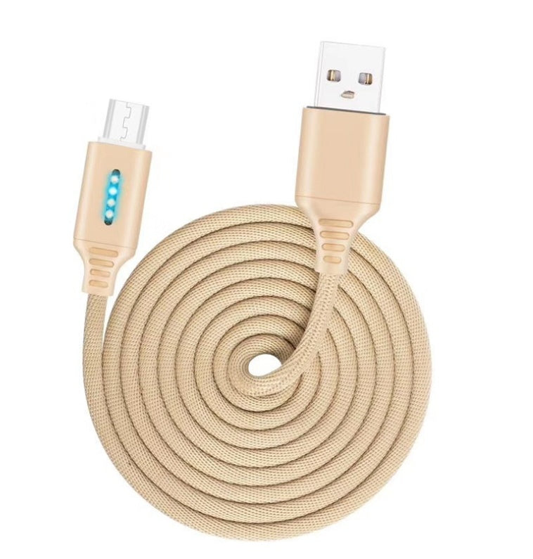 HKM-428627 Durable Fabric Weaving Fast Charging Cable with Type-C Interface - 1M Length