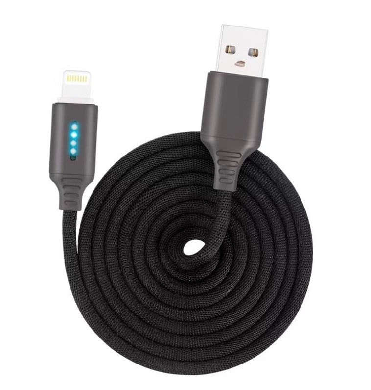 HKM-428627 Durable Fabric Weaving Fast Charging Cable with Type-C Interface - 1M Length