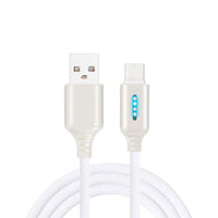 HKM-428627 Durable Fabric Weaving Fast Charging Cable with Type-C Interface - 1M Length