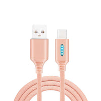 HKM-428627 Durable Fabric Weaving Fast Charging Cable with Type-C Interface - 1M Length