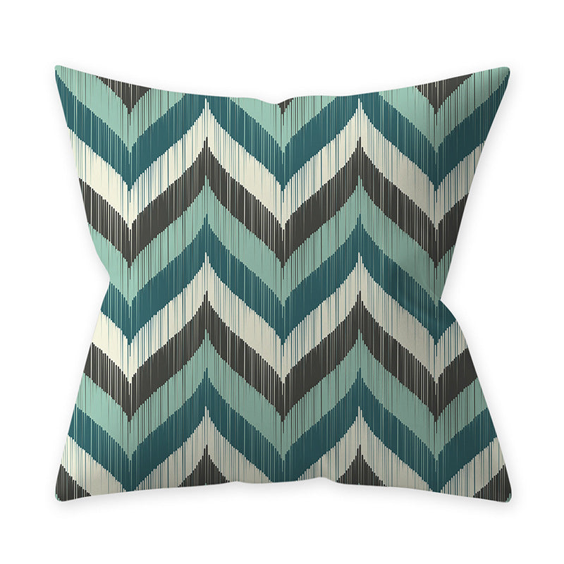 HKM-428627 Teal Blue Green Hug Pillowcase in Peach Skin Material – Soft Decorative Cushion Cover