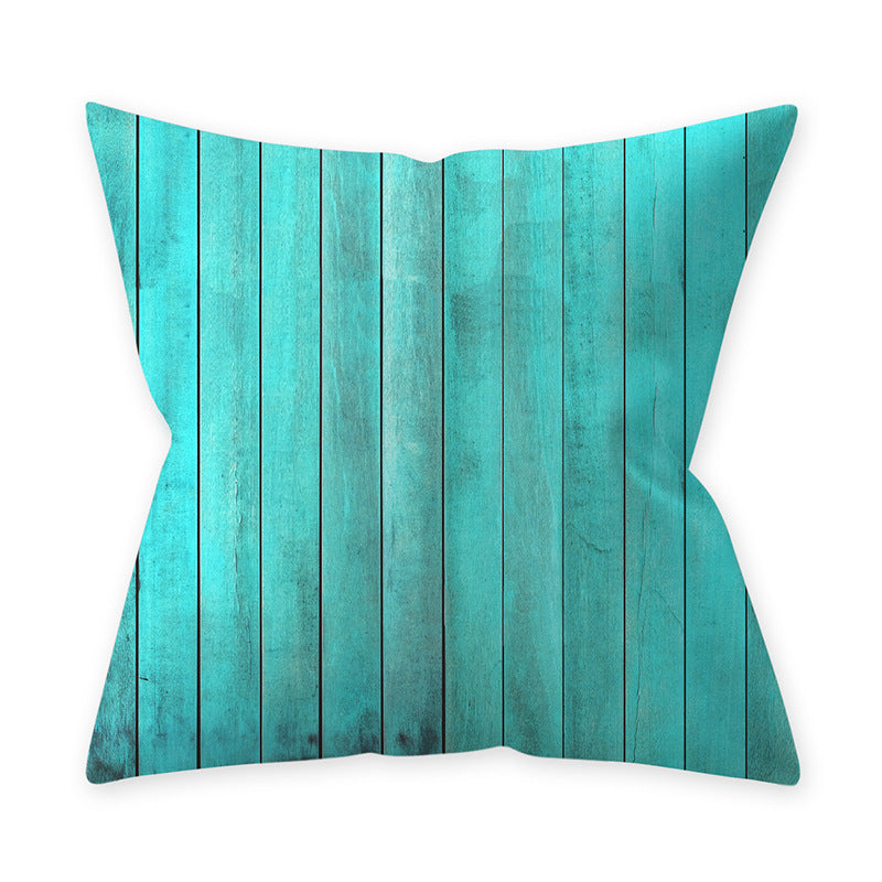 HKM-428627 Teal Blue Green Hug Pillowcase in Peach Skin Material – Soft Decorative Cushion Cover
