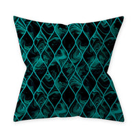 HKM-428627 Teal Blue Green Hug Pillowcase in Peach Skin Material – Soft Decorative Cushion Cover