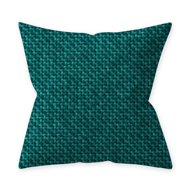 HKM-428627 Teal Blue Green Hug Pillowcase in Peach Skin Material – Soft Decorative Cushion Cover