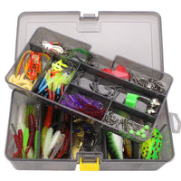 HKM-428755 168-Piece Multifunctional Bait and Fishing Accessories Set with Pliers - Environmental PP Material
