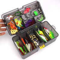 HKM-428755 168-Piece Multifunctional Bait and Fishing Accessories Set with Pliers - Environmental PP Material