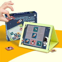 HKM-428819 Magnetic Cartoon Tangram Puzzle Game for Kids 2-7 Years - Educational Learning and Logic Sudoku Activity