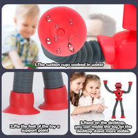 HKM-428883 Robotics Light Stretching Suction Cup Fidget Sensory Tubes for Kids and Adults
