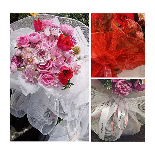 HKM-429011 10 Inch x 10 Yard Polypropylene Mesh Roll for Crafts and Decorations