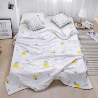 HKM-429075 Tencel Quilted Summer Quilt - Lightweight Cotton & Polyester Fiber Fill