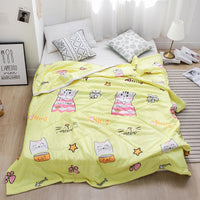 HKM-429075 Tencel Quilted Summer Quilt - Lightweight Cotton & Polyester Fiber Fill