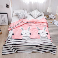 HKM-429075 Tencel Quilted Summer Quilt - Lightweight Cotton & Polyester Fiber Fill
