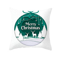 HKM-429139 Christmas Decorative Pillow Cover - Nordic Style Peach Fabric, 45 x 45 cm, Multiple Patterns Available