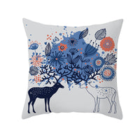 HKM-429139 Christmas Decorative Pillow Cover - Nordic Style Peach Fabric, 45 x 45 cm, Multiple Patterns Available