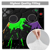 HKM-429395 Black Gaming Comforter Set with Controller Design - Includes Comforter and Pillow Shams in Multiple Sizes