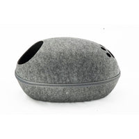 HKM-429523 Breathable Semi-Closed Removable Eggshell Cat Bed in Blue, Grey, Pink, or Coffee