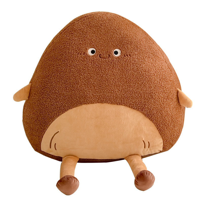 HKM-429523 Cartoon Rice and Vegetable Roll Pillow - Soft Embroidered Design, 40CM & 60CM Sizes