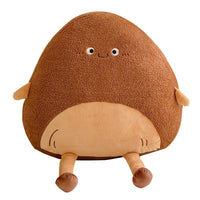 HKM-429523 Cartoon Rice and Vegetable Roll Pillow - Soft Embroidered Design, 40CM & 60CM Sizes