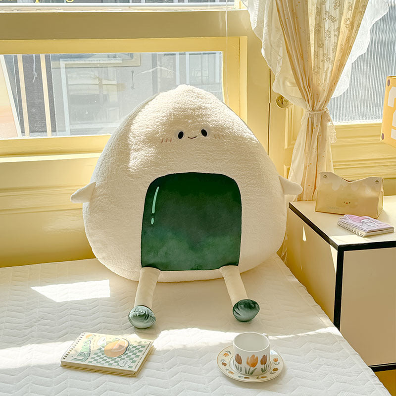 HKM-429523 Cartoon Rice and Vegetable Roll Pillow - Soft Embroidered Design, 40CM & 60CM Sizes