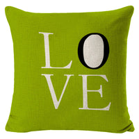 HKM-429779 Green Cotton Linen Pillow Cover for Sofa and Office Use, 45x45cm