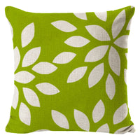 HKM-429779 Green Cotton Linen Pillow Cover for Sofa and Office Use, 45x45cm
