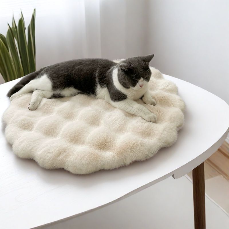 HKM-429779 Plush Pet Pad Sleep Round Autumn And Winter Warm
