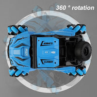 HKM-430227 Four-Wheel Drive Remote Control Car with 360-Degree Rotating Lights and Stunt Drift, Off-Road Climbing, Electric Power Source