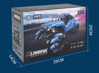 HKM-430227 Four-Wheel Drive Remote Control Car with 360-Degree Rotating Lights and Stunt Drift, Off-Road Climbing, Electric Power Source