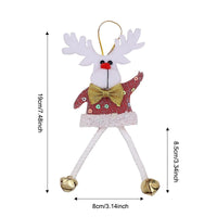HKM-430355 Christmas Decorative Small Pendant Set - Old Man, Snowman, Elk, Bear - Modern Holiday Accents
