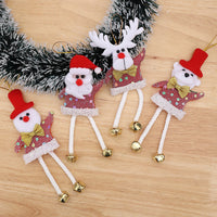 HKM-430355 Christmas Decorative Small Pendant Set - Old Man, Snowman, Elk, Bear - Modern Holiday Accents