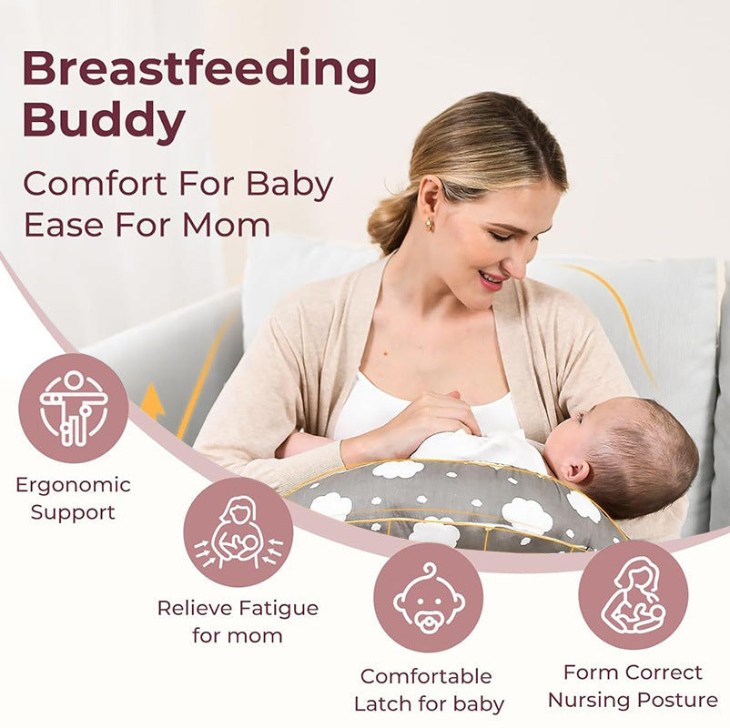 HKM-430355 Multifunctional Memory Foam Pregnancy and Baby Support Pillow