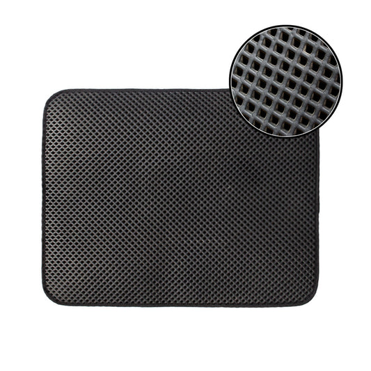 HKM-430419 Waterproof Cat Litter Mat with Nonslip EVA Base, Litter Trapper for Easy Cleaning, Available in Small, Medium, and Large Sizes